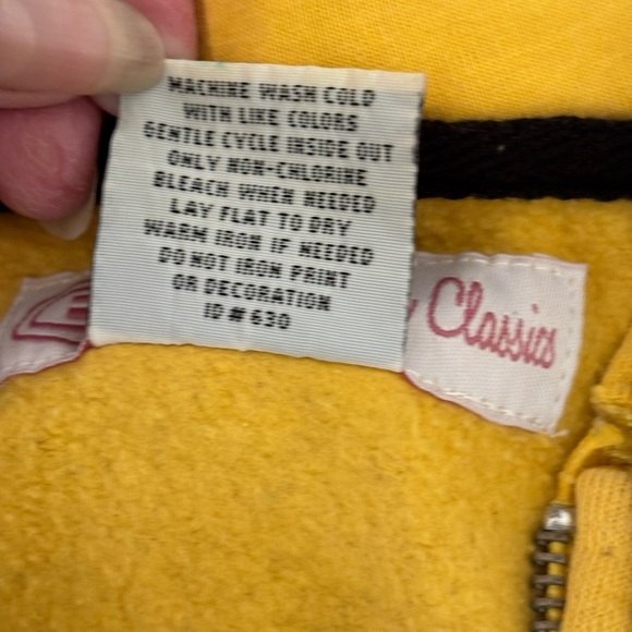 Missouri Tigers - Mizzou Women’s Yellow Hoodie Zip Up with Sequined Tiger Small - Picture 6 of 12